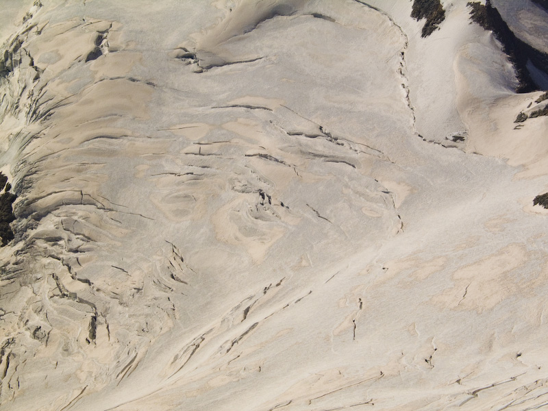 Crevasse Detail On Vadret Pers Glacier